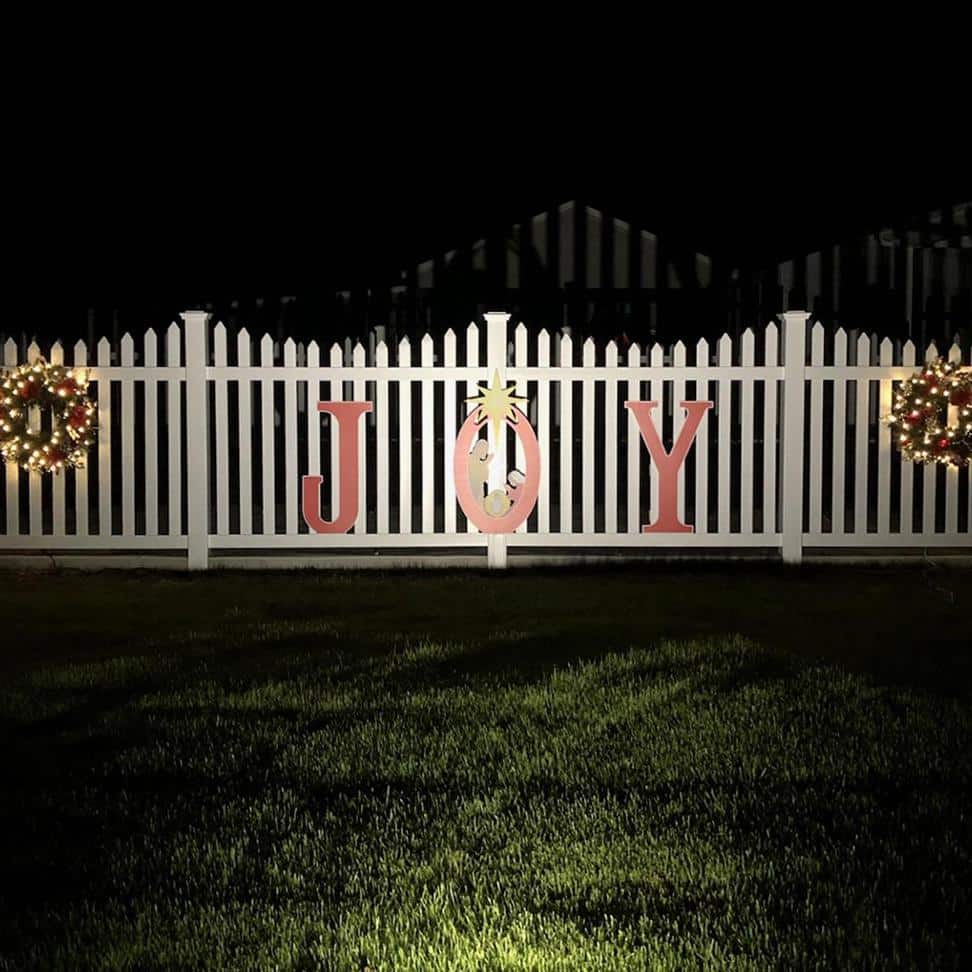 Weatherables Ellington 5 ft. H x 6 ft. W White Vinyl Picket Fence Panel Kit