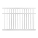 Weatherables Neptune 5 ft. H x 8 ft. W White Vinyl Pool Fence Panel
