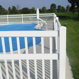 Weatherables Neptune 5 ft. H x 8 ft. W White Vinyl Pool Fence Panel