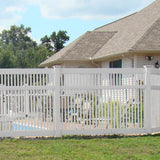 Weatherables Neptune 5 ft. H x 8 ft. W White Vinyl Pool Fence Panel