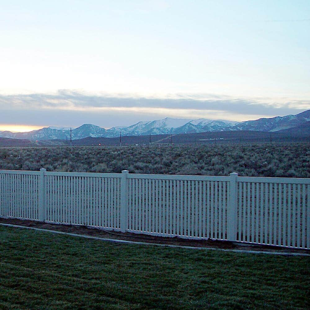 Weatherables Williamsport 4 ft. H x 8 ft. W White Vinyl Pool Fence Panel