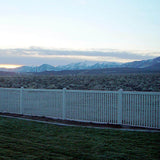 Weatherables Williamsport 4 ft. H x 8 ft. W White Vinyl Pool Fence Panel
