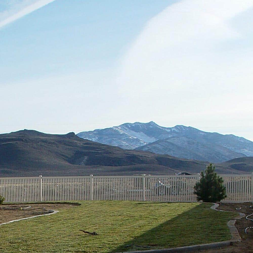 Weatherables Williamsport 4 ft. H x 8 ft. W White Vinyl Pool Fence Panel