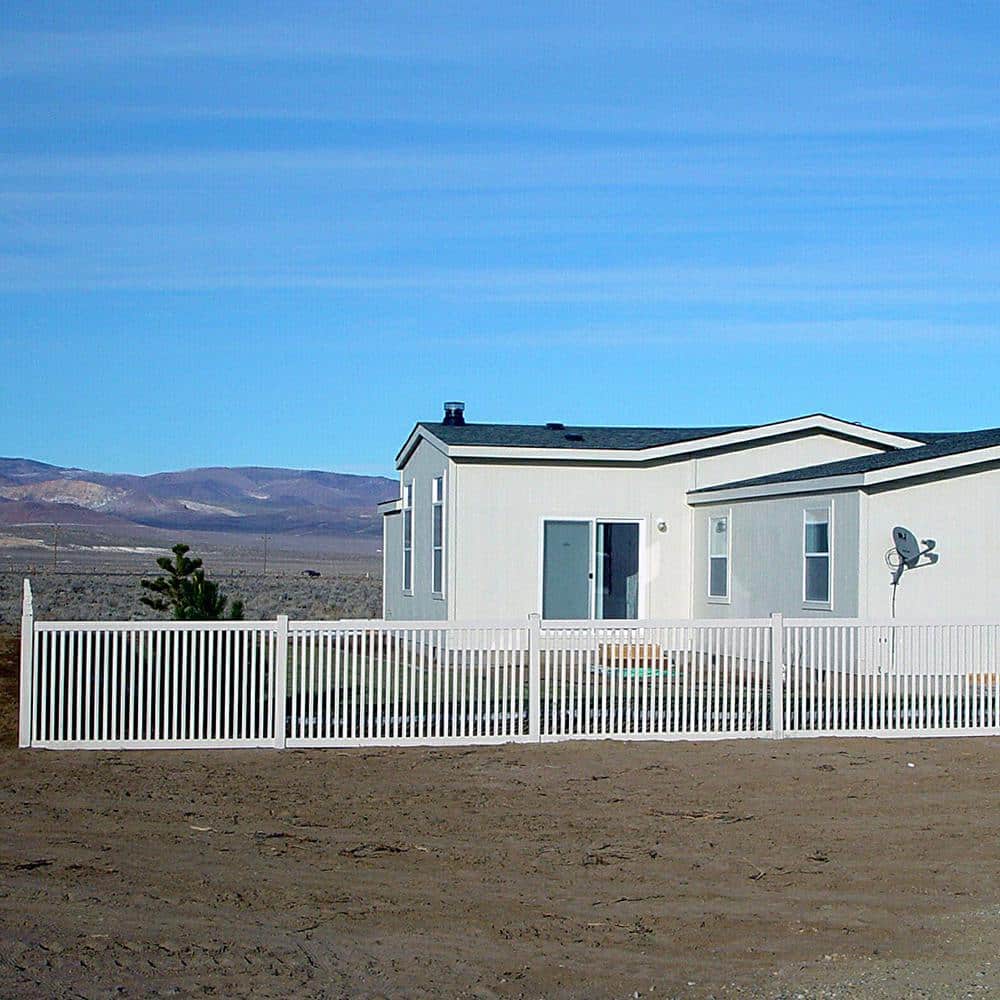 Weatherables Williamsport 4 ft. H x 8 ft. W White Vinyl Pool Fence Panel