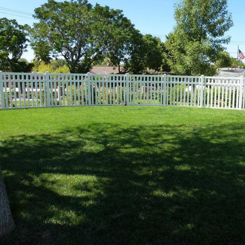 Weatherables Captiva 5 ft. H x 8 ft. W White Vinyl Pool Fence Panel