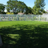 Weatherables Captiva 5 ft. H x 8 ft. W White Vinyl Pool Fence Panel