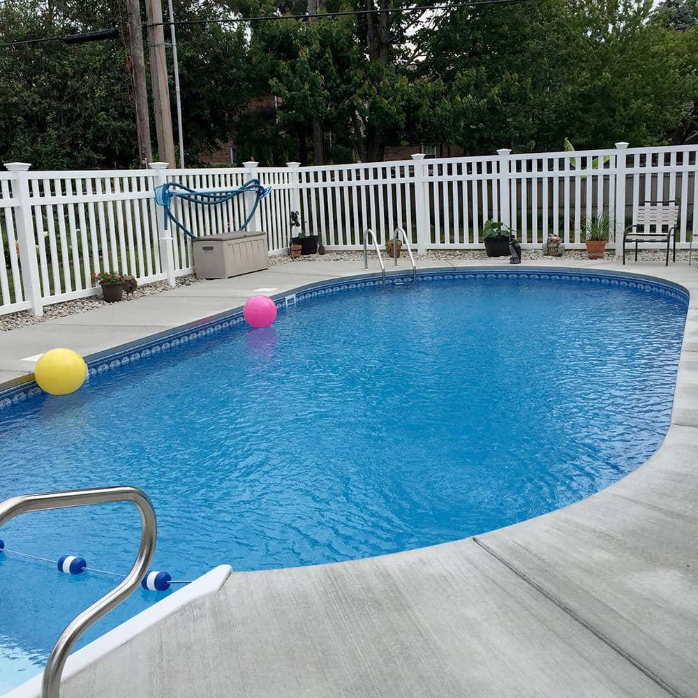Weatherables Captiva 5 ft. H x 8 ft. W White Vinyl Pool Fence Panel