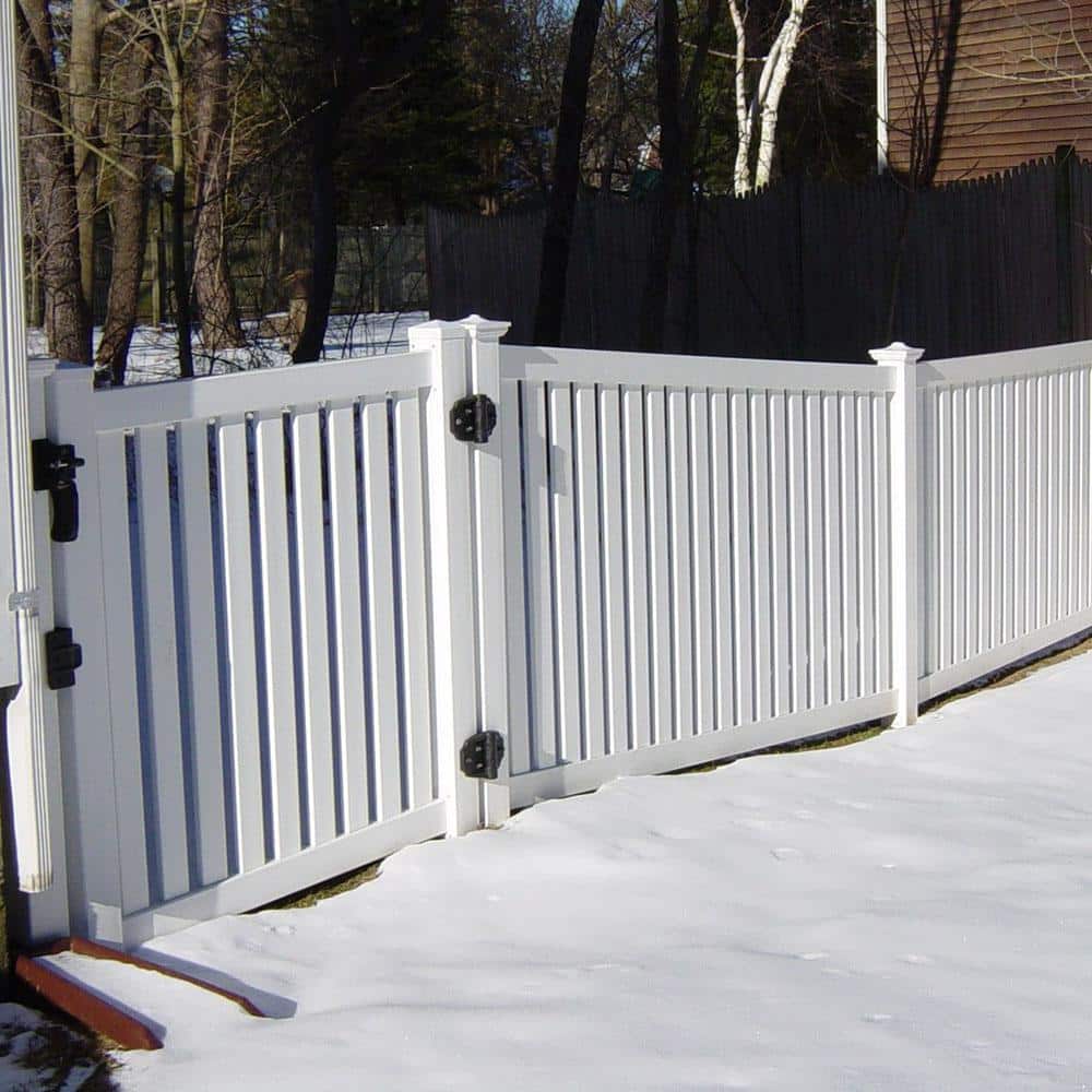 Weatherables Crestview 4 ft. H x 6 ft. W White Vinyl Pool Fence Panel