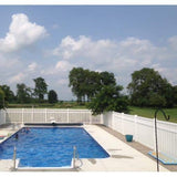 Weatherables Atlantis 5 ft. H x 8 ft. W White Vinyl Pool Fence Panel