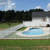 Weatherables 48 in. H x 124 ft. L Captiva White Vinyl Complete Vinyl Pool Fence Project Pack