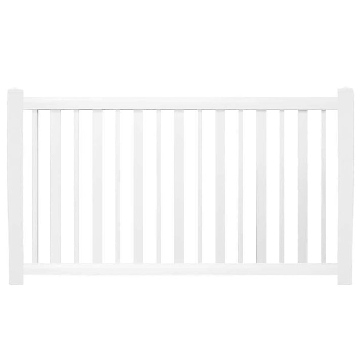 Weatherables 48 in. H x 124 ft. L Atlantis White Vinyl Complete Vinyl Pool Fence Project Pack
