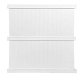 Weatherables Augusta 7 ft. H x 6 ft. W Khaki Vinyl Privacy Fence Panel Kit