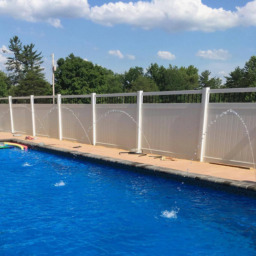 Weatherables Bradford 7 ft. H x 6 ft. W White Vinyl Privacy Fence Panel Kit