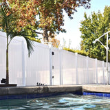 Weatherables Pembroke 4 ft. x 6 ft. White Vinyl Privacy Fence Panel