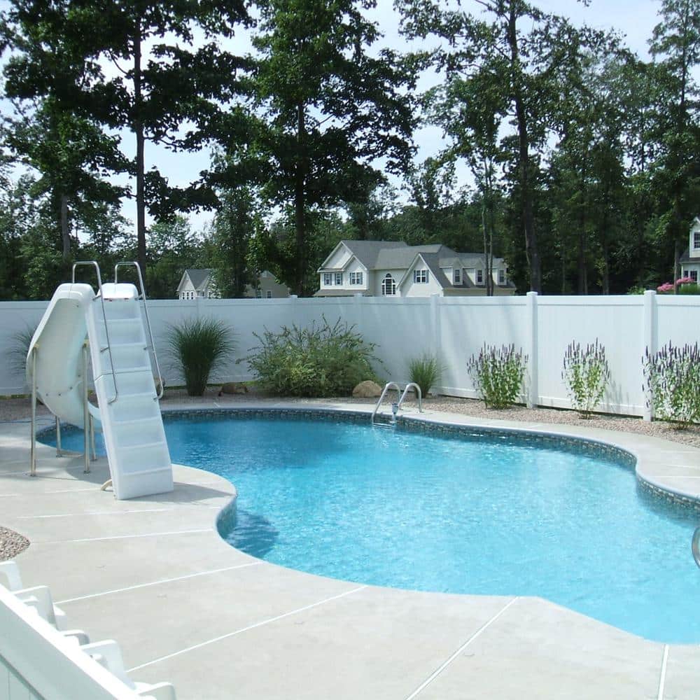 Weatherables Pembroke 4 ft. x 6 ft. White Vinyl Privacy Fence Panel