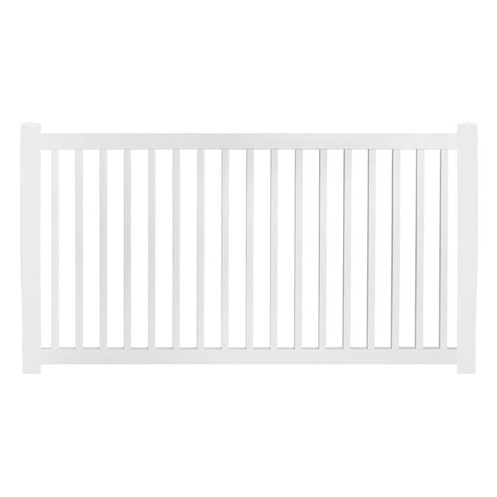 Weatherables 48 in. H x 212 ft. L Neptune White Vinyl Complete Vinyl Pool Fence Project Pack