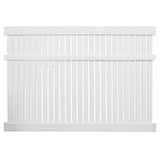 Weatherables Huntington 6 ft. H x 8 ft. W White Vinyl Semi-Privacy Fence Panel Kit