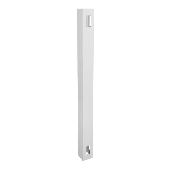 Weatherables 4 in. x 4 in. x 6 ft. White Vinyl Fence Corner Post