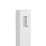 Weatherables 5 in. x 5 in. x 10 ft. White Vinyl Fence Corner Post