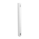 Weatherables 5 in. x 5 in. x 10 ft. White Vinyl Fence End Post
