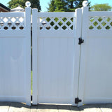 Weatherables 5x5 in. x 8 ft. White Vinyl Fence Gate Blank Post