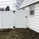 Weatherables 5x5 in. x 8 ft. White Vinyl Fence Gate Blank Post