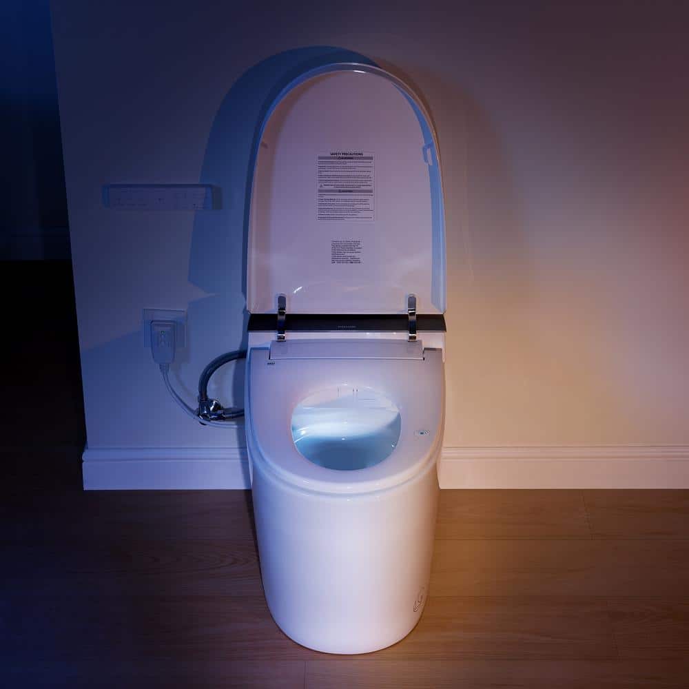 WELLFOR Nova Elongated Built-in Tank Smart Toilet Bidet in White - ADA Compliant, Auto Flush, Energy Efficient