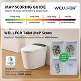 WELLFOR Nova Elongated Built-in Tank Smart Toilet Bidet in White - ADA Compliant, Auto Flush, Energy Efficient