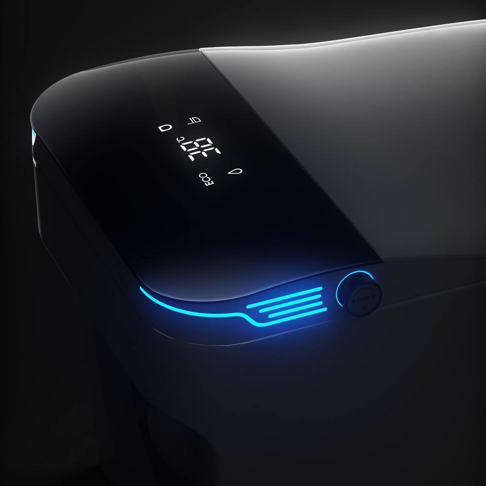 WELLFOR Elongated Smart Bidet Toilet with Voice Control and Bubble Shield