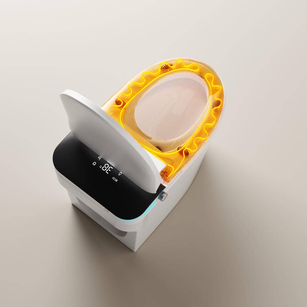 WELLFOR Elongated Smart Bidet Toilet with Voice Control and Bubble Shield