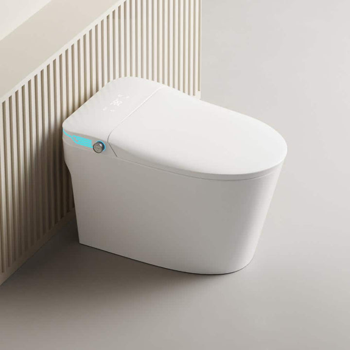 WELLFOR Elongated Smart Bidet Toilet with Voice Control and Heated Seat