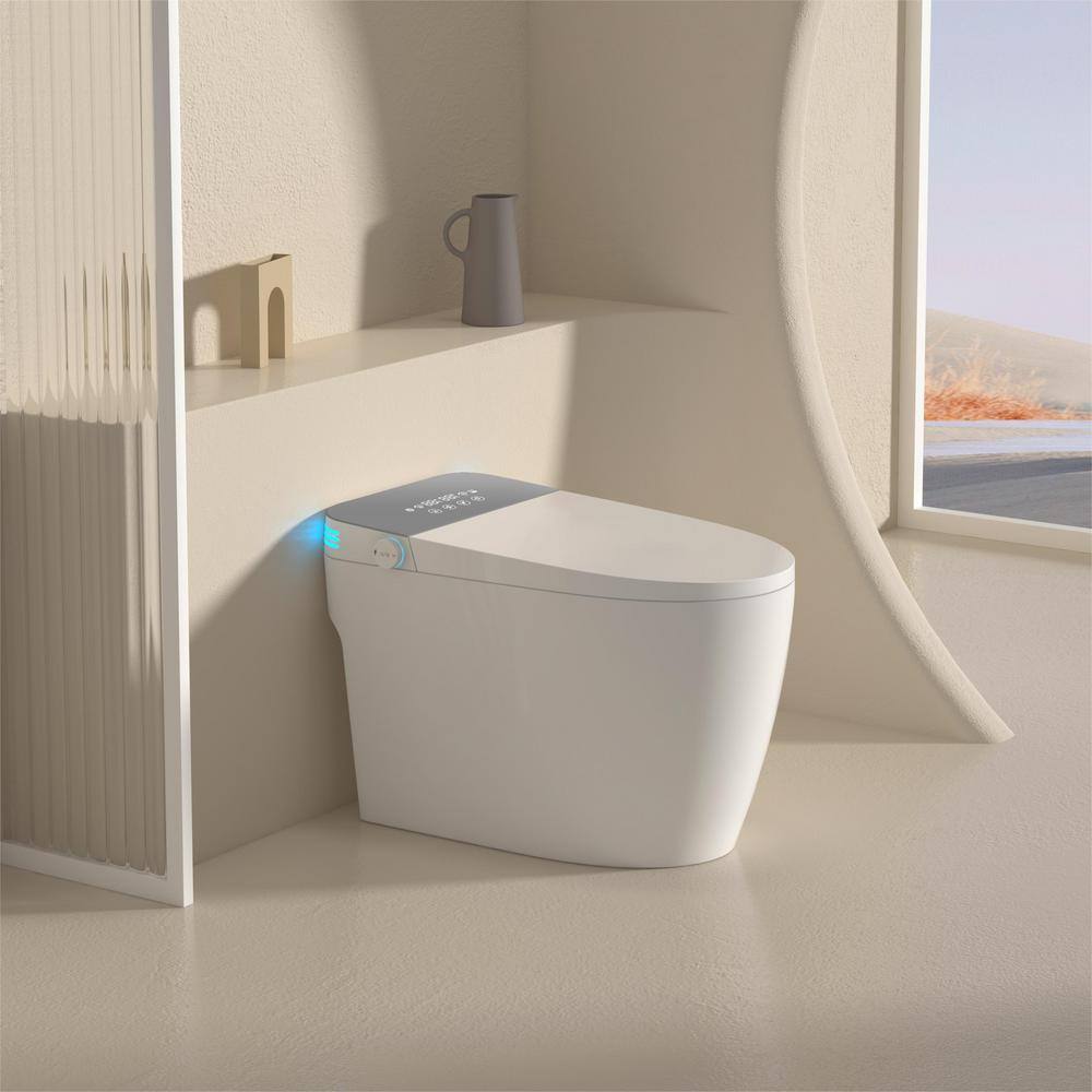 WELLFOR Elongated Smart Bidet Toilet with Voice Control & Heated Seat