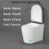 WELLFOR Elongated Smart Bidet Toilet with Auto Features and Heated Seat