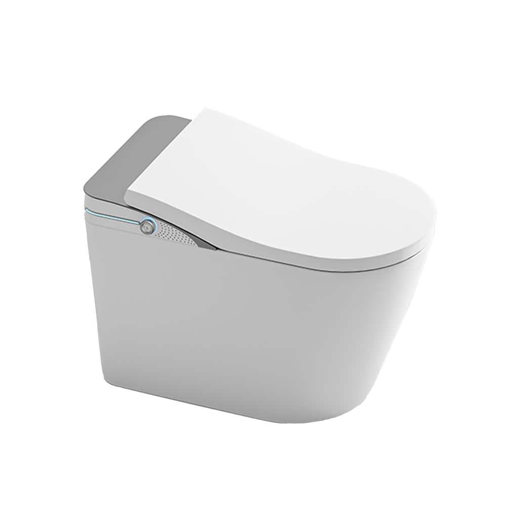 WELLFOR Elongated Smart Bidet Toilet 1.28 GPF with Auto Features and Accessories