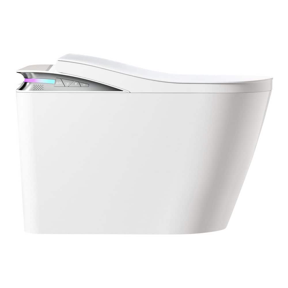 WELLFOR Elongated Smart Bidet Toilet 1.28 GPF with Auto Features and Accessories