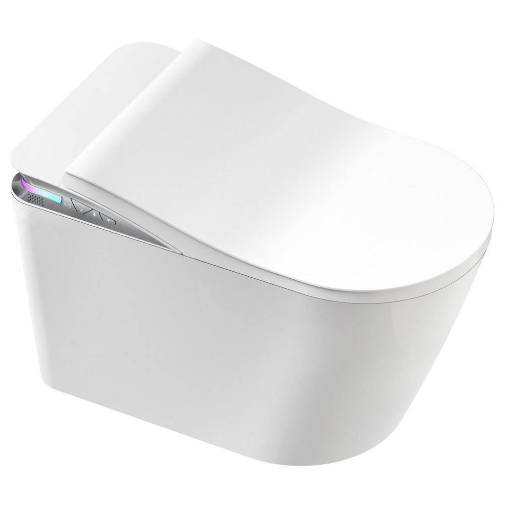 WELLFOR Elongated Smart Bidet Toilet 1.28 GPF with Auto Features and Accessories