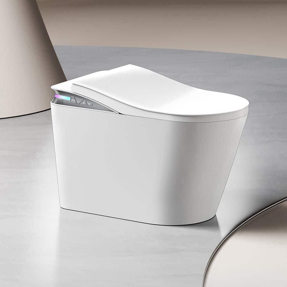 WELLFOR Elongated Smart Bidet Toilet 1.28 GPF with Auto Features and Accessories