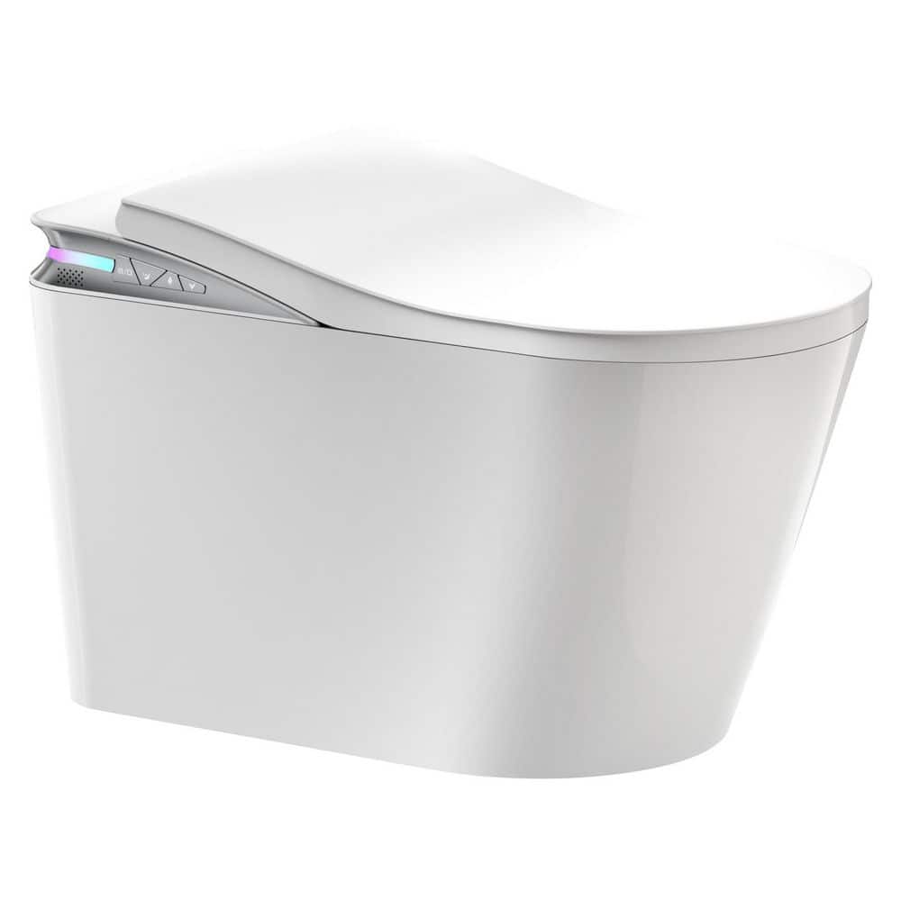 WELLFOR Elongated Smart Bidet Toilet 1.28 GPF with Auto Features and Accessories