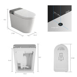 WELLFOR Elongated Smart Bidet Toilet with Automatic Features
