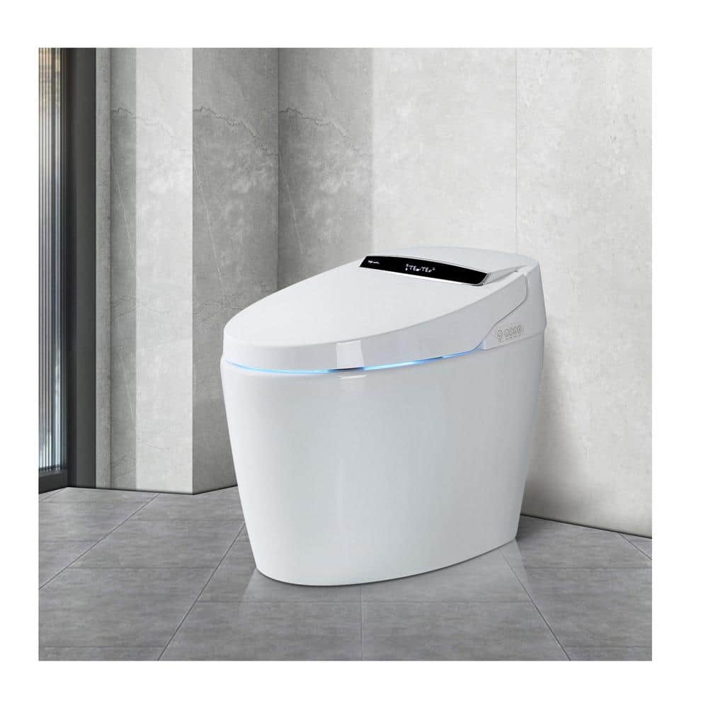 WELLFOR Elongated Smart Bidet Toilet 1.28 GPF with Auto Features and Accessories