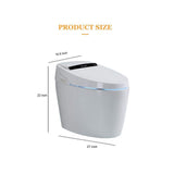WELLFOR Elongated Smart Bidet Toilet 1.28 GPF with Auto Features and Accessories