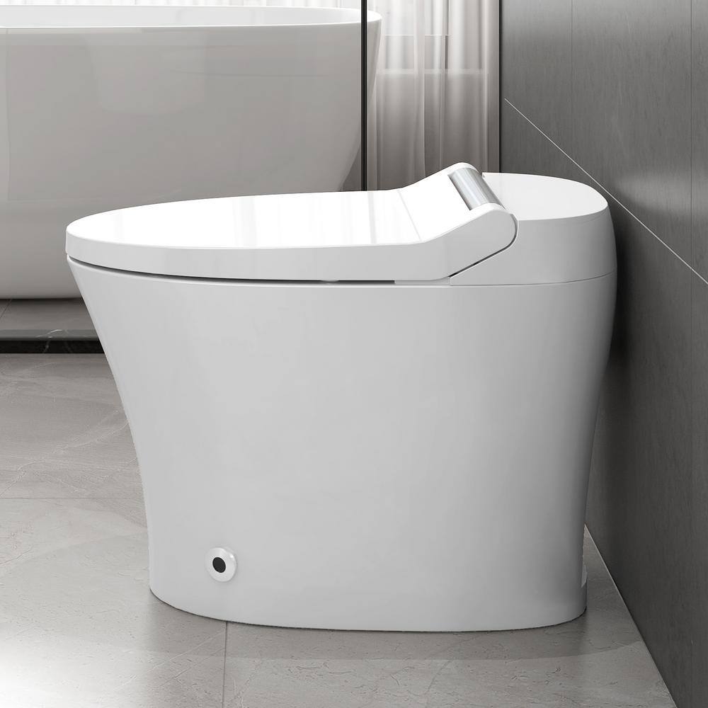 WELLFOR Elongated Smart Bidet Toilet 1.28 GPF with Heated Seat & Auto Flush
