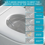 WELLFOR MT1 Elongated Heated Seat Smart Bidet Toilet with Foot Sensor in White