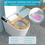 WELLFOR MT2 Elongated Heated Seat Bidet Toilet with Auto Open/Close and Foot Sensor Flush