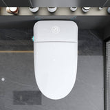 WELLFOR TM-5 Elongated LED Smart Bidet Toilet, Auto Open/Close, Heated Seat, Night Light