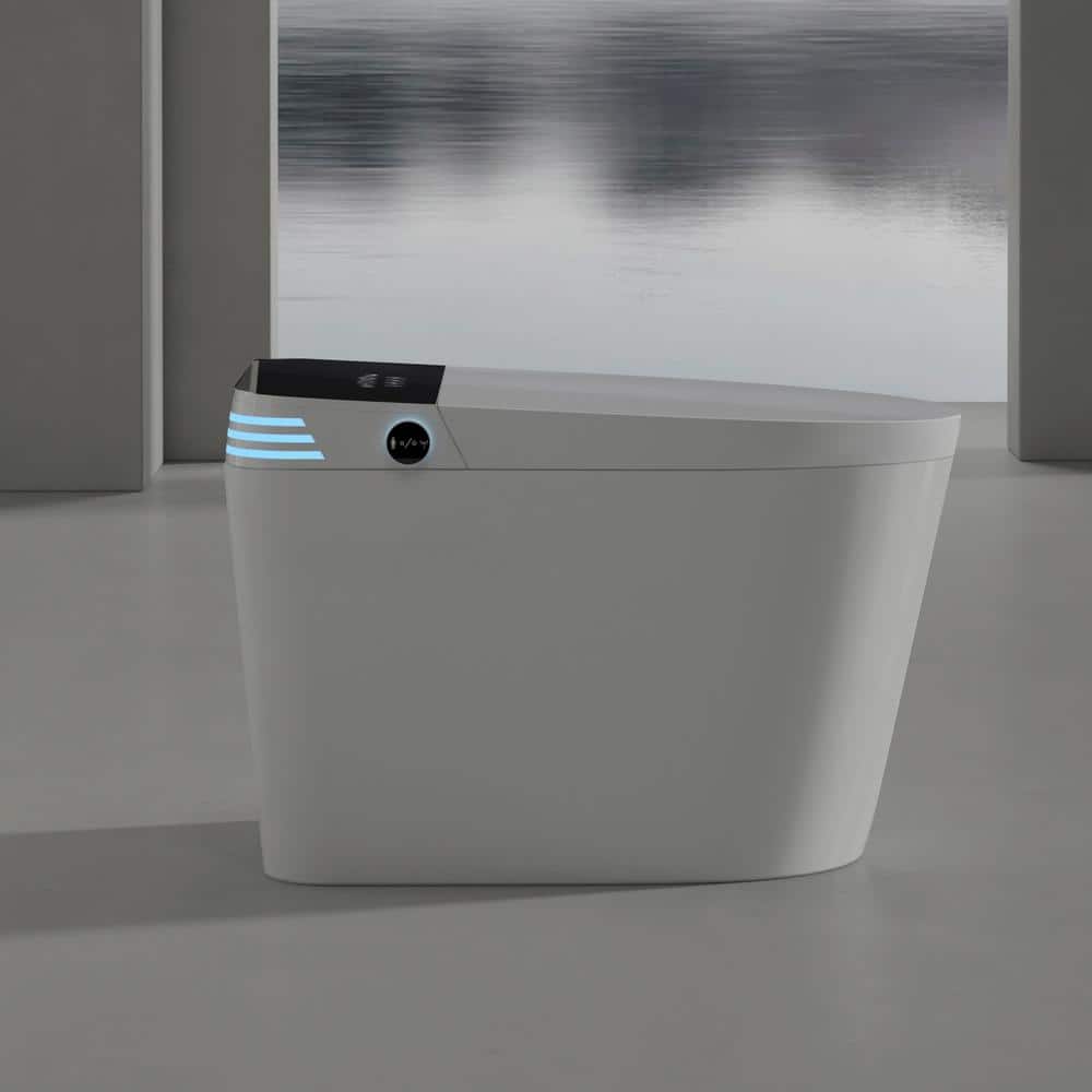 WELLFOR TM-2 Elongated LED Smart Bidet Toilet with Auto Flush and Heated Seat