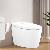 WELLFOR Elongated Smart Bidet Toilet with Self-Cleaning Nozzle, Heated Seat, and Night Light
