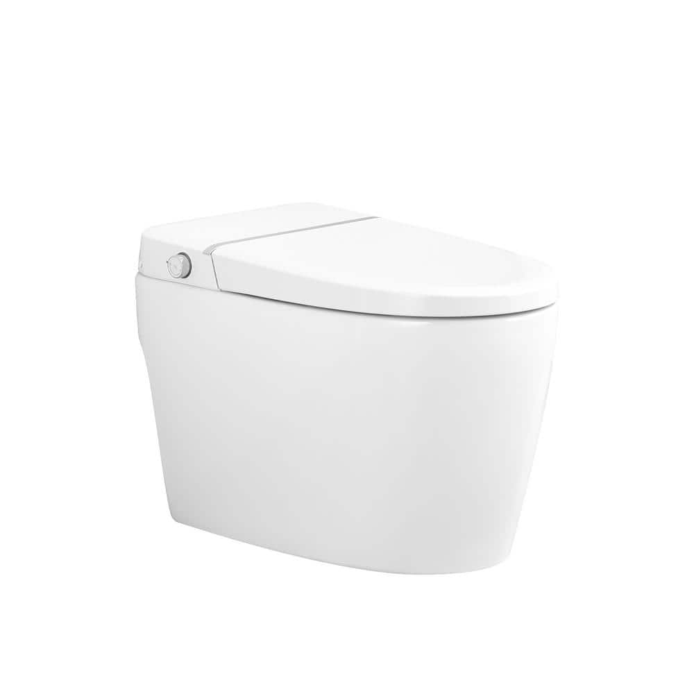 WELLFOR Elongated Smart Bidet Toilet with Foot Sensor and Heated Seat