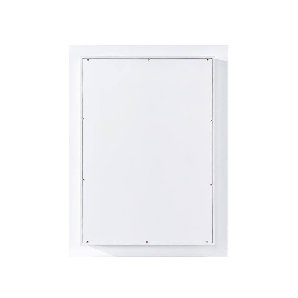 WELLFOR 24 in. W x 32 in. H Rectangular Solid Wood Recessed Medicine Cabinet with Mirror