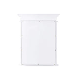 WELLFOR 26 in. W x 32 in. H Rectangular White Solid Wood Framed Recessed Mount Soft Close Door Medicine Cabinet with Mirror
